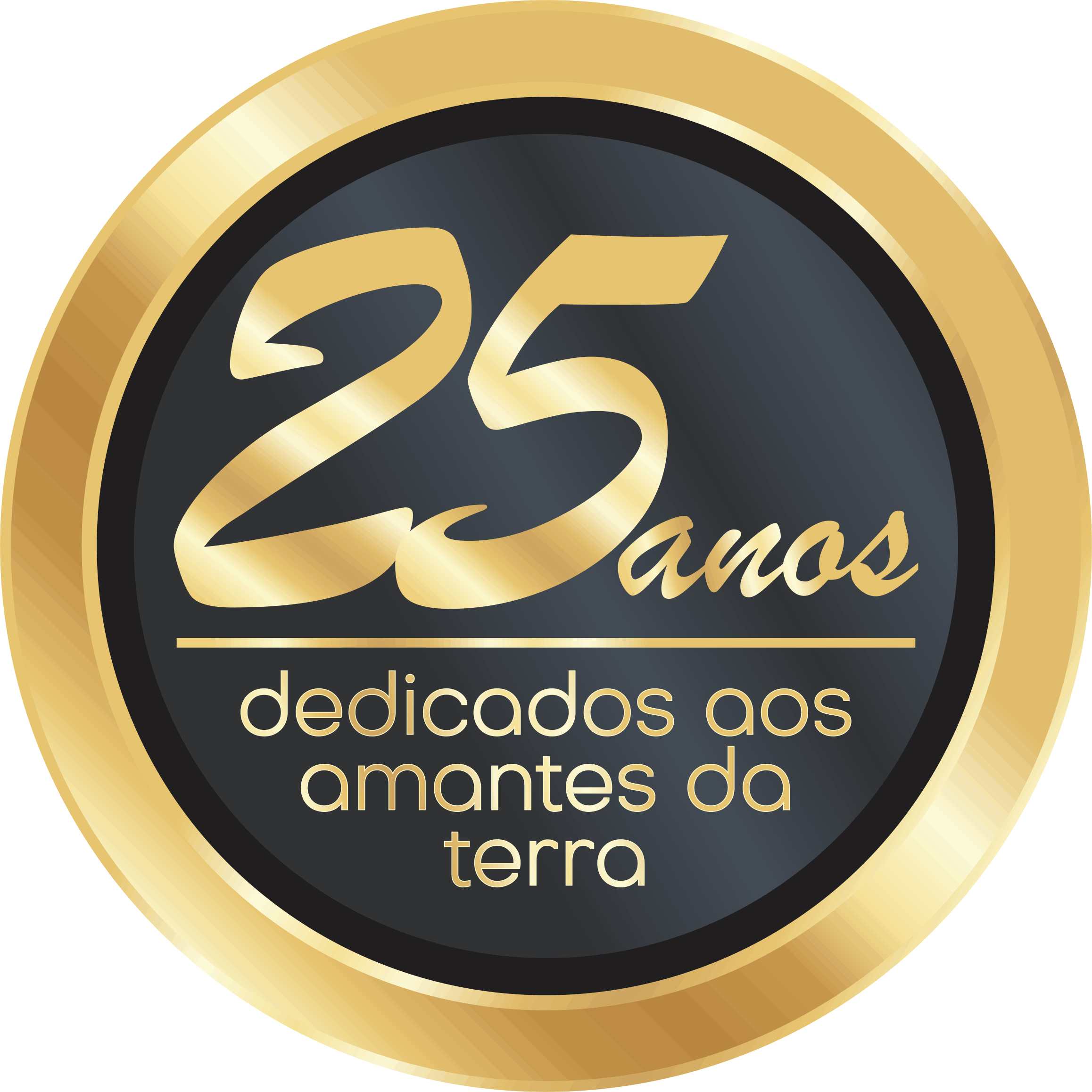 selo 25 anos 